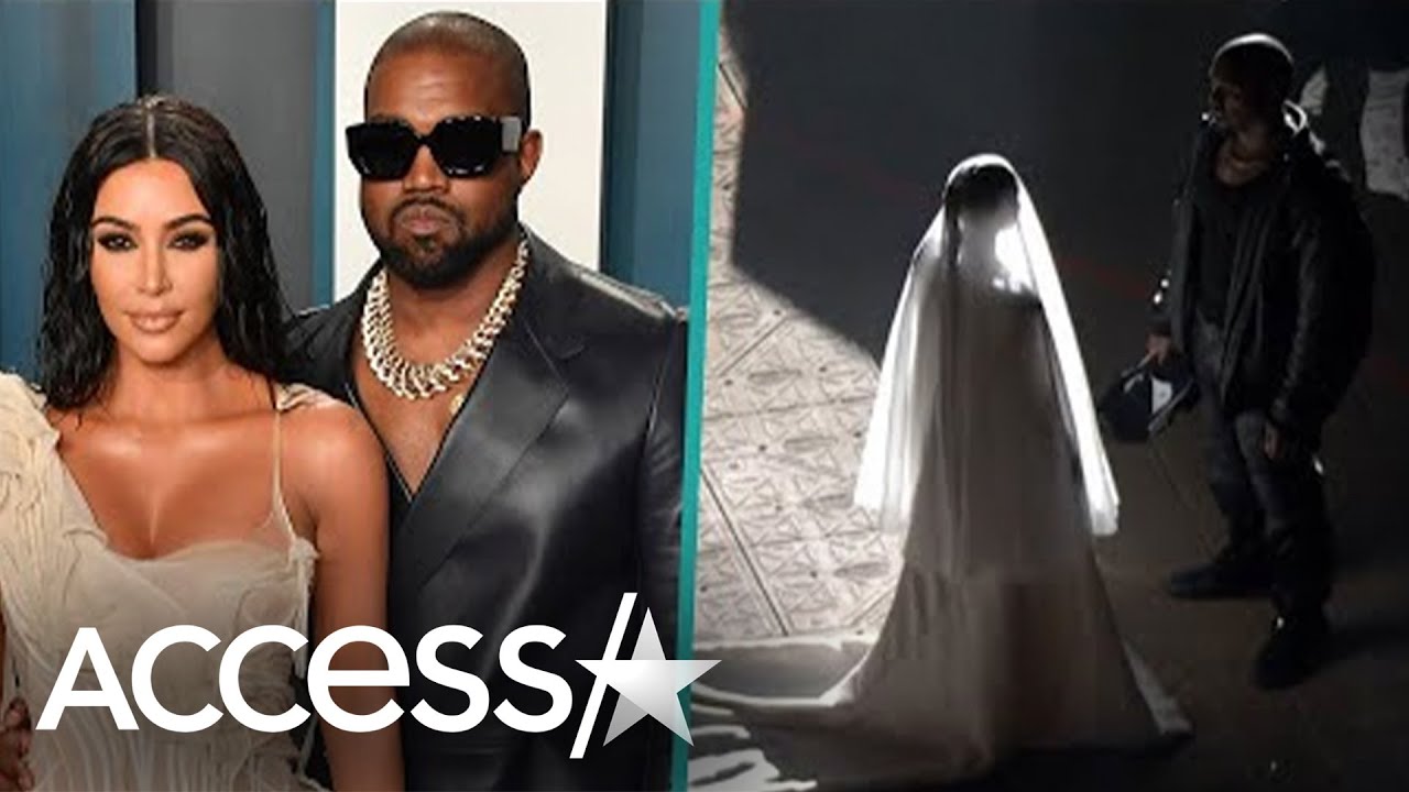 Kim Wore a Balenciaga Wedding Gown to Kanye's Donda Event