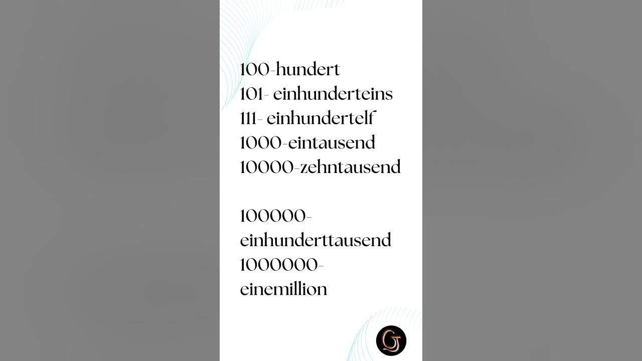 die-zahlen-the-numbers-100-to-1-million-youtube