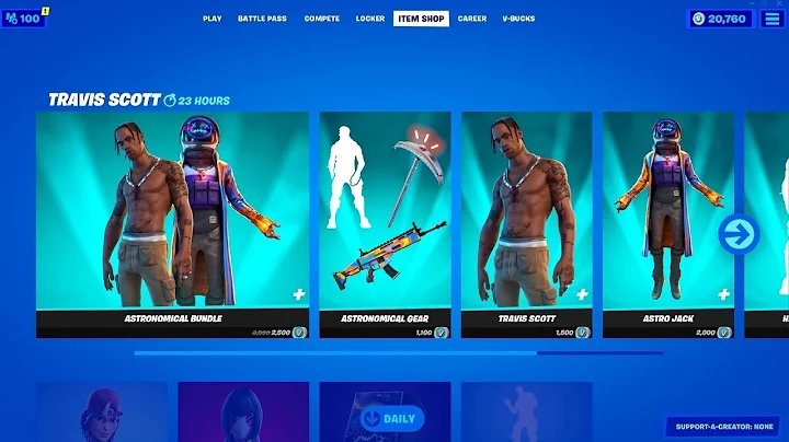 TRAVIS SCOTT SKIN RETURN RELEASE DATE IN FORTNITE ITEM SHOP CHAPTER 7!