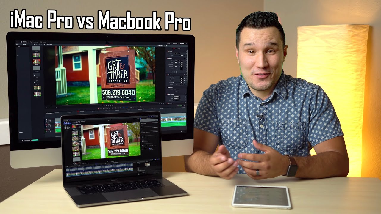2018 MacBook Pro vs iMac Pro - Video Editing Comparison ...