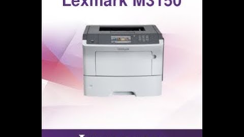 Lexmark M3150 viewing the page count on-screen