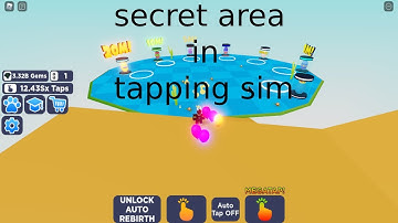 secret area in tapping simulator roblox