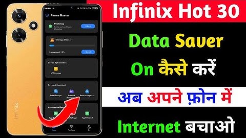 infinix hot 30 data saver setting on kaise kare | how to save mobile data on infinix hot 30