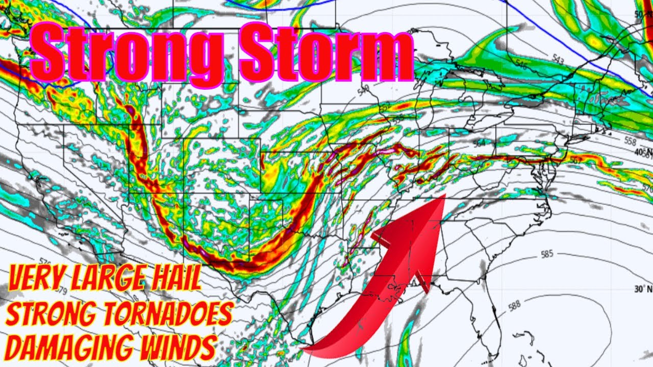 This Storm Is Bringing Strong Tornadoes, Damaging Winds & More... - YouTube