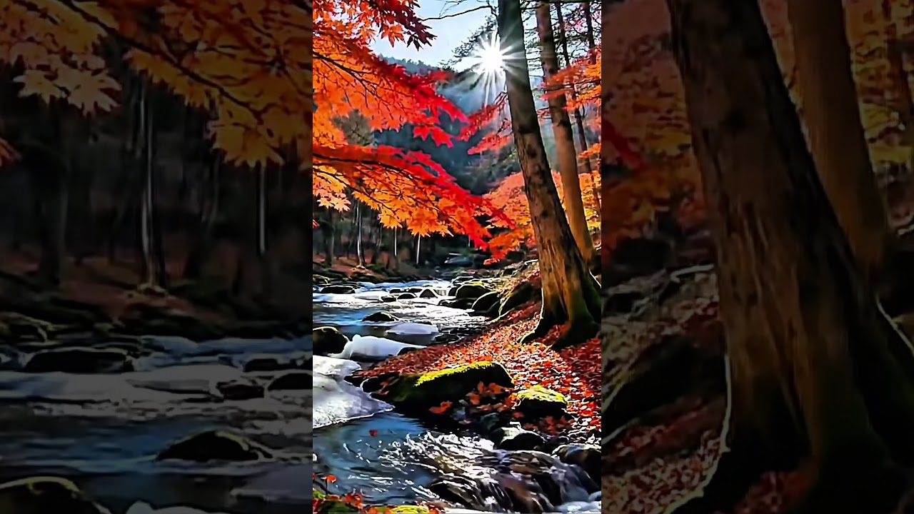 Discover Autumn's Calm: A Peaceful River Ambience 🍁 