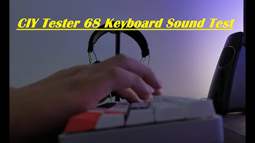 CIY Tester68 Custom Built Mechanical Keyboard Sound Test (Budget Build)
