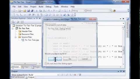 TCH060 C++ Programming Project 4 Tic Tac Toe Walk through Lab 2