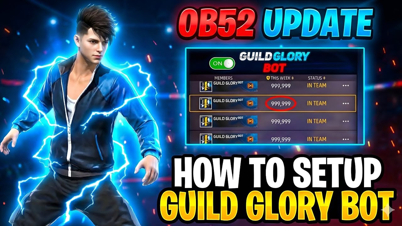 How To Setup Guild Glory Bot | OB52 Update| Guild Bot Kese Banaye 
