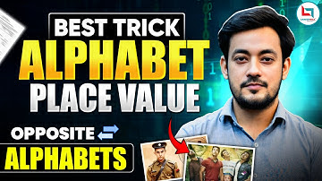 Alphabet Series Reasoning | A to Z Place Value & Opposite Letter | Reasoning By Bharat Sir