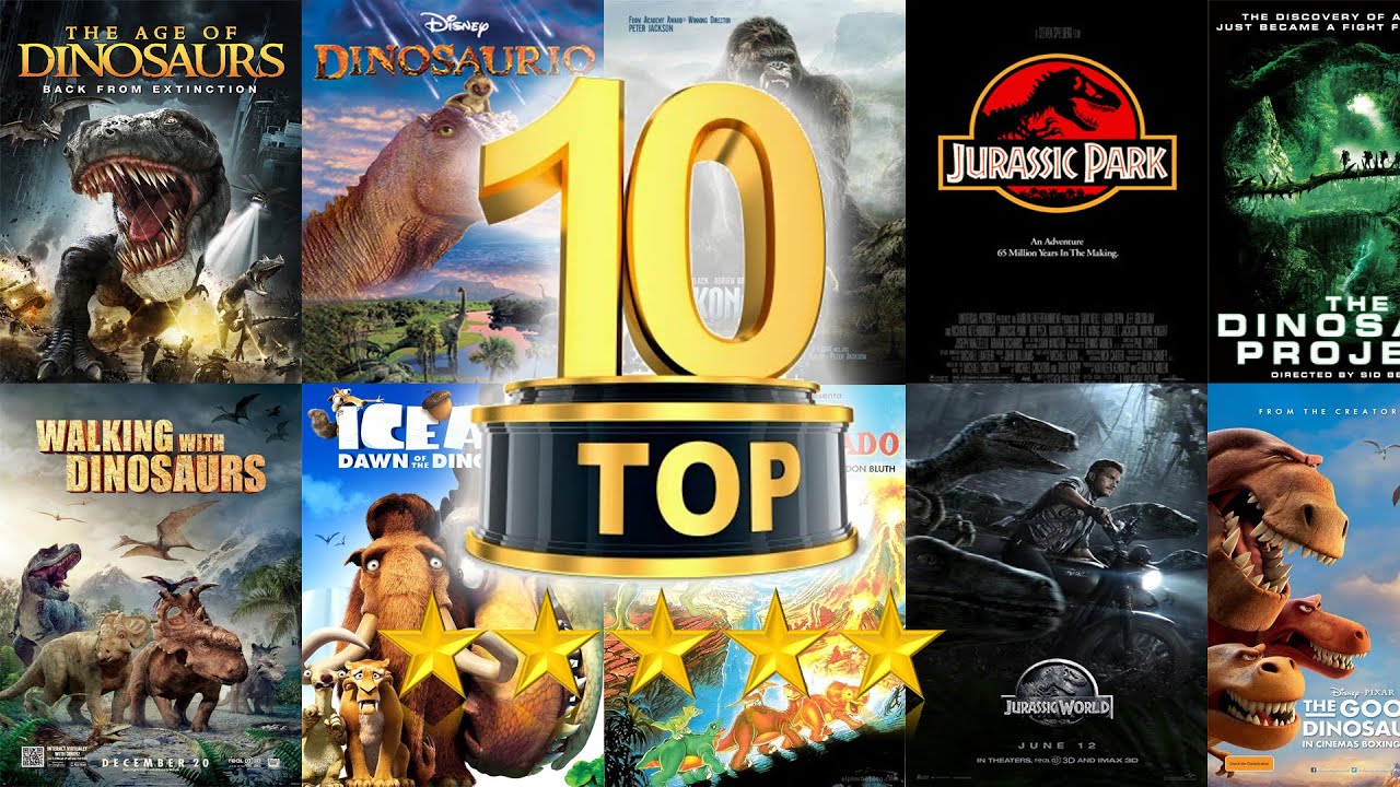 Top 10 las mejores películas de Dinosaurios - YouTube