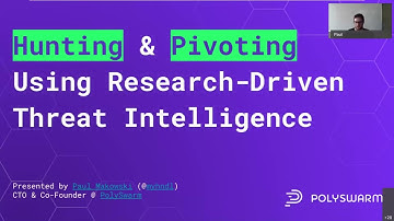 Hunting & Pivoting Using Research Driven Threat Intelligence 04 18 2020