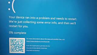 The BSoD on my computer scares me (Earrape warning)