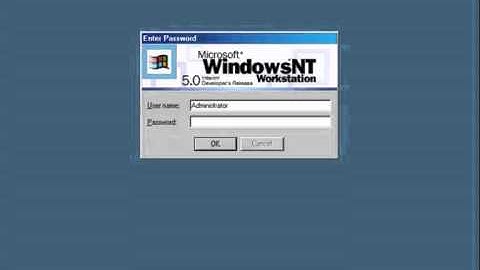 Win NT 5.0 (Pre-Beta 2) Build 1796 Black Screen Of Death.wmv