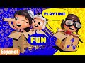 Patio de Recreo en Casa/ Divertidas canciones de Juegos #appMinkEspañol Spanish Kids Video &amp; Nursery