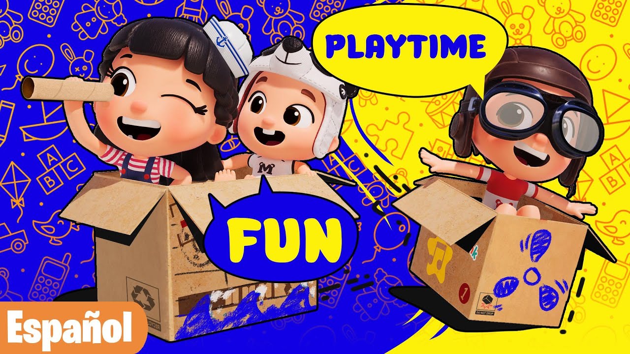 Patio de Recreo en Casa/ Divertidas canciones de Juegos appMinkEspañol Spanish Kids Video