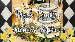 LATE SUMMER FRENCH COUNTRY KITCHEN DECORATE 2026 #decoratewithme #rooster #lemons #farmhouse #home