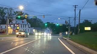 Drizzly dusk drive, Sharpsburg to Funkstown, MD Old National Pike route 40