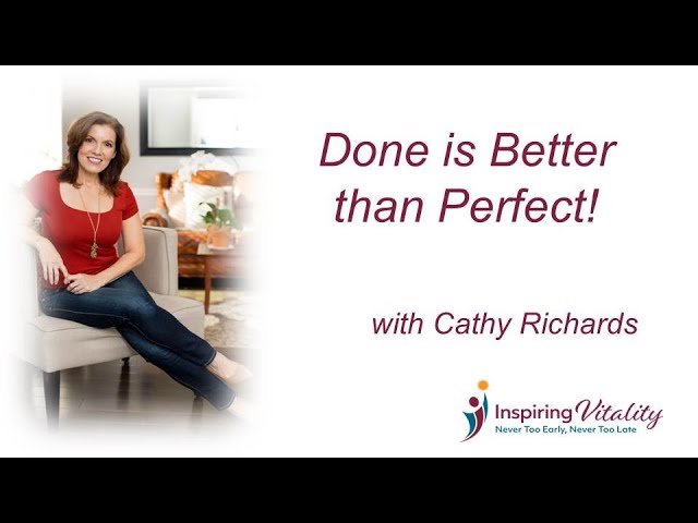Done Is Better Than Perfect Youtube