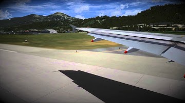 [FSX] Airbus A320 Final Approach in Innsbruck [Soft Landing]