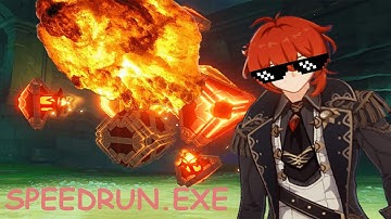 perpetual mechanical array is easy - genshin impact boss speedrun