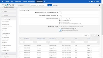 VTiger Enhanced Security (User Login/Password) - Extension
