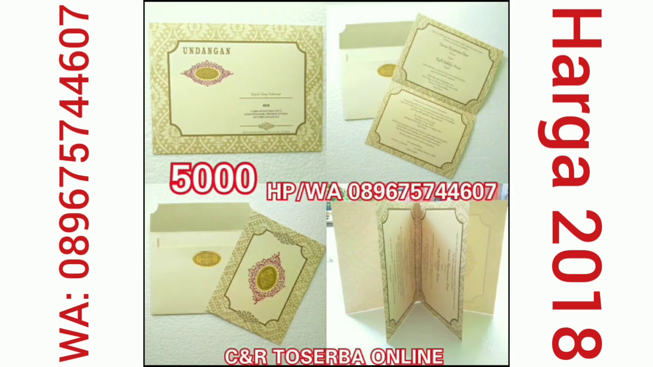 Wedding Card Cr Toserba Online Surabaya Wahp 089675744607