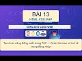 Bài 13: Tạo chức năng Đăng xuất trong PHP — Reset Session và trở về trang đăng nhập.