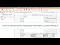 How to extract email addresses from PDF file using MAXQDA