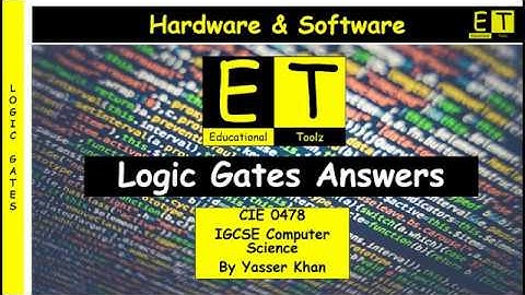 Logic Gate Exam Questions Answers
