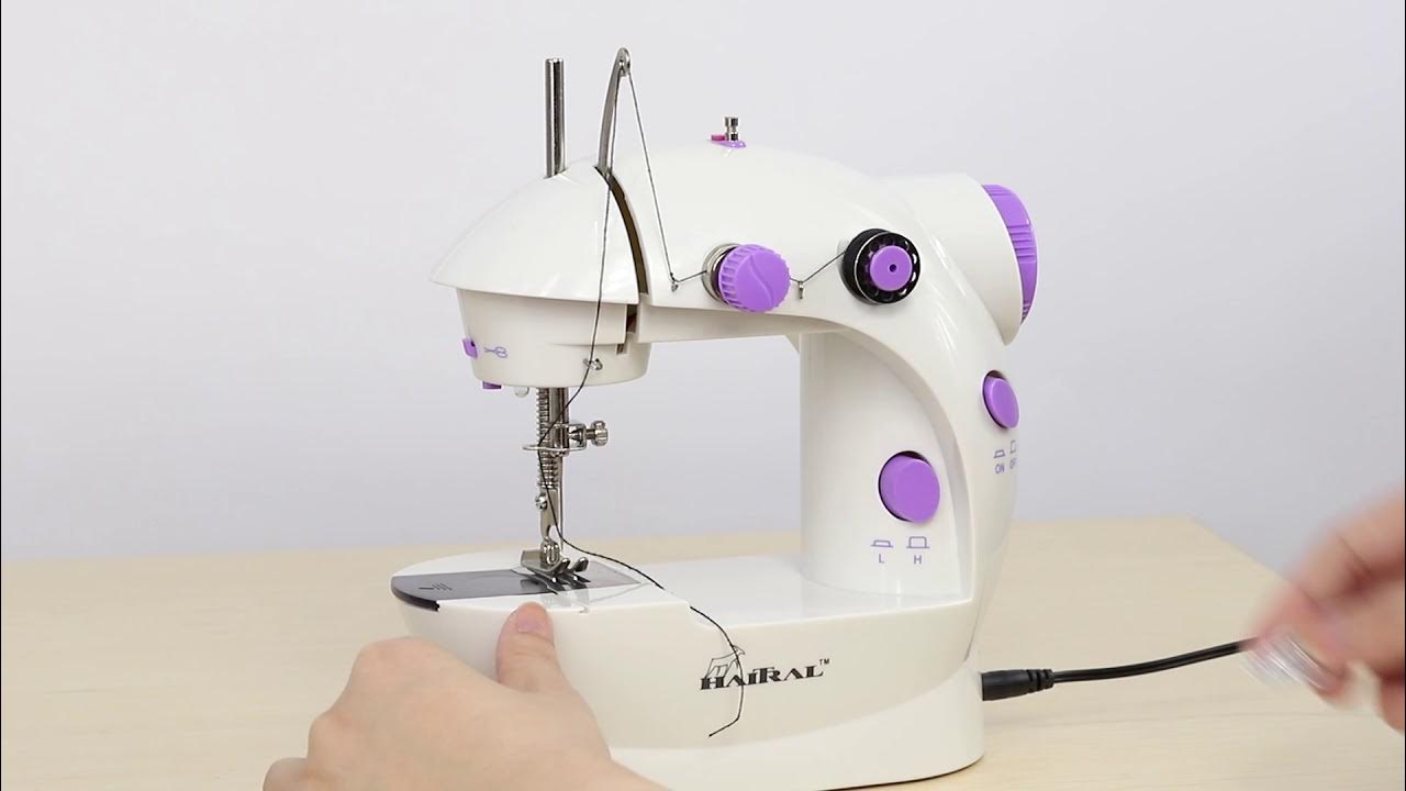 How to thread a mini sewing machine, how to get started