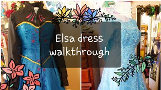 How I made my elsa transformation dress