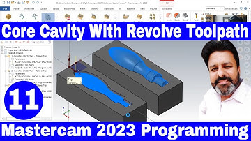 Mastercam 2023 Revolve command and Revolve Toolpath In Detail