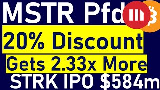 MSTR Preferred Stock—STRK: Would You Give A 20% Discount to Raise Much More Money? STRK issued at 80