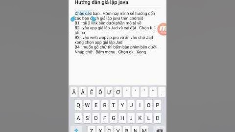 Ngọc rồng online : Cách tải giả lập  java  trên android