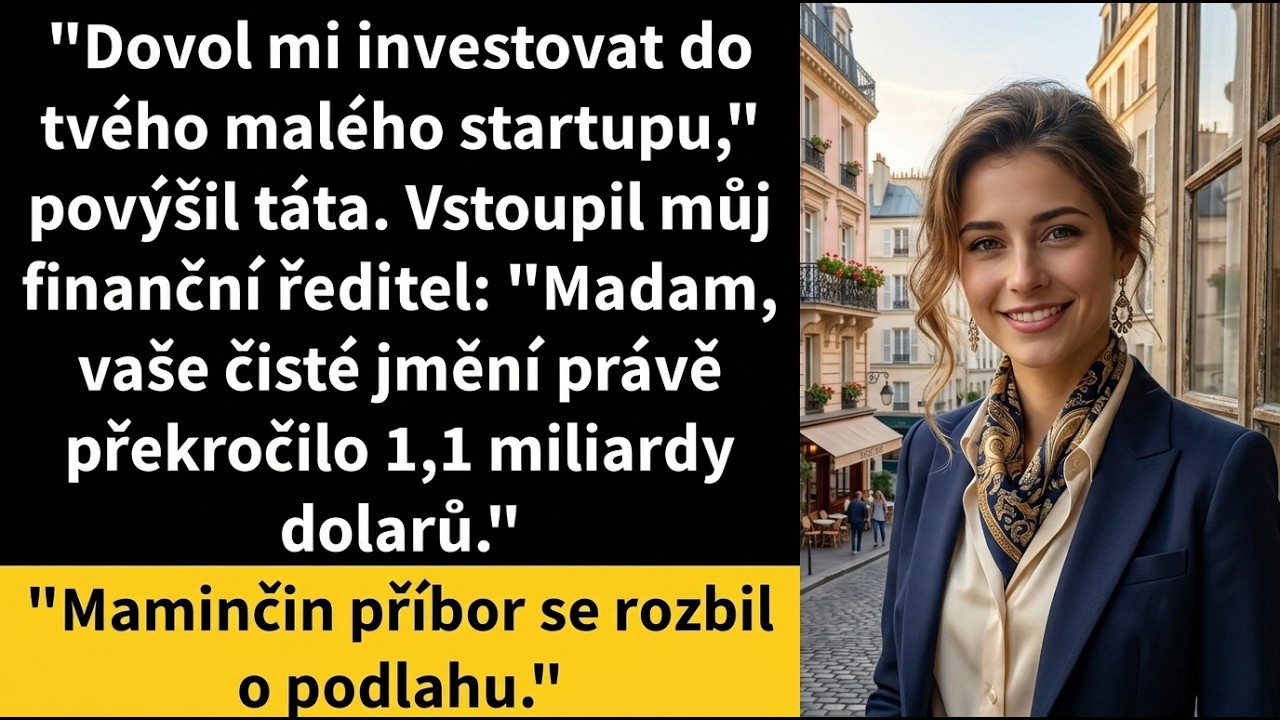 Otec právě položil na stůl smlouvu a řekl: „Investujeme do tvé firmy padesát tisíc dolarů výměnou za šedesát procent. Je to férová nabídka, vždyť stejně nevíme, jestli tvoje technologie funguje.“...