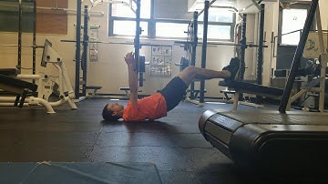 Elevated Hamstring Isometric Bridge Hold