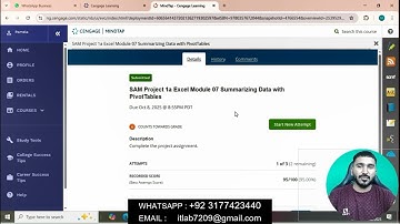 New Perspectives Excel 365/2021 |Module 7: SAM Project 1a|Valerian State College