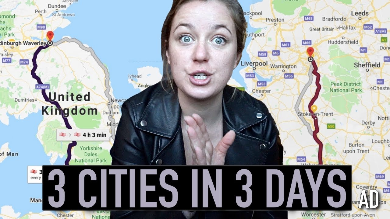 3 cities in 3 days using 3 types of transport! (Manchester, Edinburgh & Glasgow)