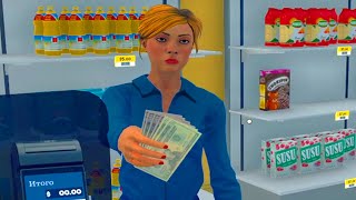 я открыл свой супермаркет и встал на кассу - Supermarket Simulator