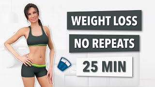 Full Body Burn No Repetitions: Weight Loss Exercise Circuit 25-Minute