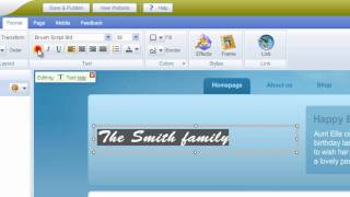 Text - Cabanova free sitebuilder