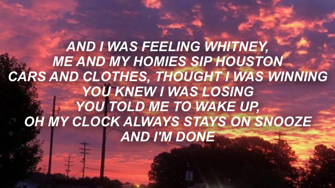 POST MALONE - FEELING WHITNEY - LYRICS - YouTube