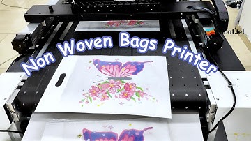 Non-woven bag printing machine: non-woven bag single-pass digital printer! #printing #printer