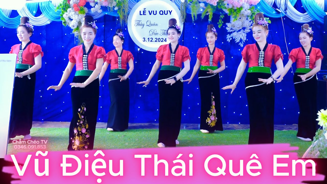 VŨ ĐIỆU THÁI QUÊ EM - ĐVN BẢN PÓ IN MÚA MỪNG LVQ THÙY QUÂN & ĐỨC THẮNG TẠI BẢN NGÒI, CHIỀNG CHUNG.