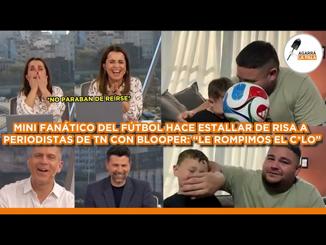 MINI INFLUENCER HIZO ESTALLAR DE RISA A PERIODISTAS DE TN CON BLOOPER DEL AÑO: "LE ROMPIMOS EL C*LO"