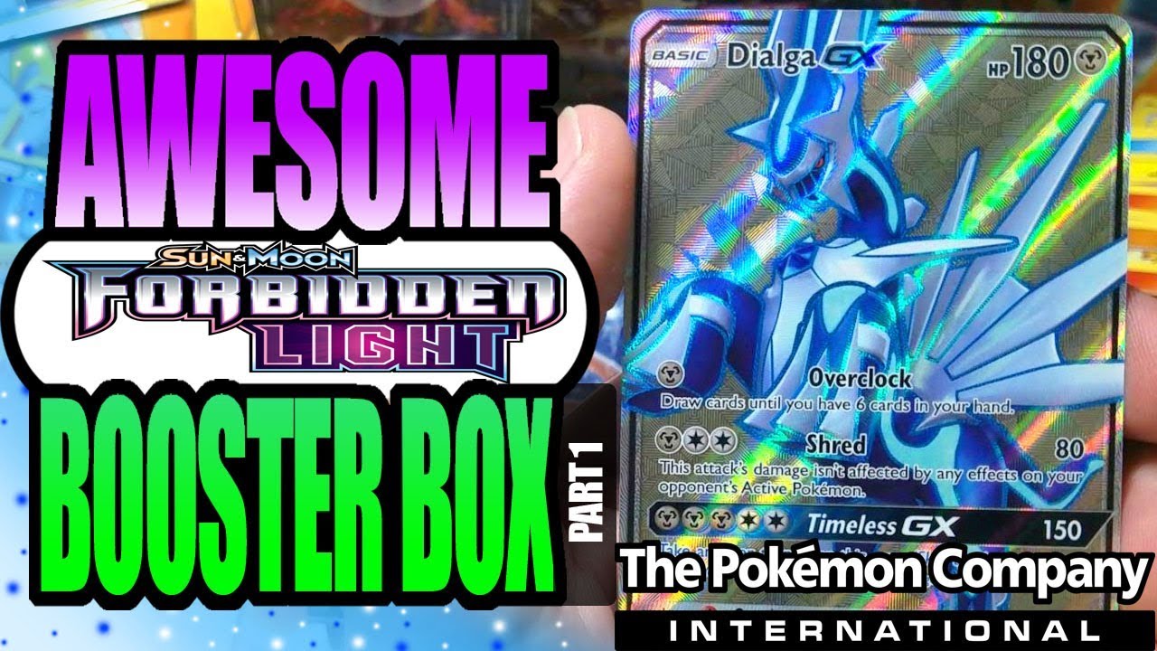 MOST IMPRESSIVE FORBIDDEN LIGHT BOOSTER BOX PART 2 FROM THE POKEMON ...