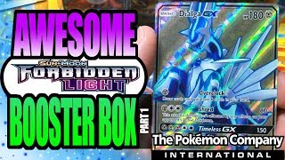 MOST IMPRESSIVE FORBIDDEN LIGHT BOOSTER BOX PART 2 FROM THE POKEMON COMPANY INTERNATIONAL