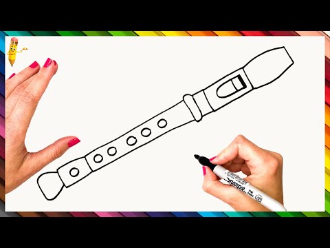 Video: How To Draw A Flute