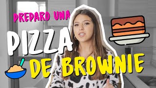 PREPARO UNA PIZZA DE BROWNIE | IGNACIA ANTONIA 👑