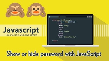 Hide or show password with javascript | اخفاء او اظهار كلمة السر بستعمال الجافا سكريبت